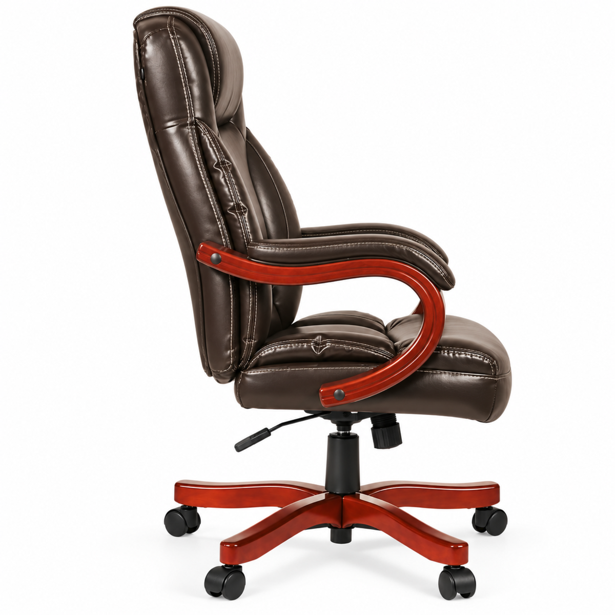 Director office Chair Made in Plyboard with Leatherette Upholstery & Armrest with Height Adjustable & Revolving Chair