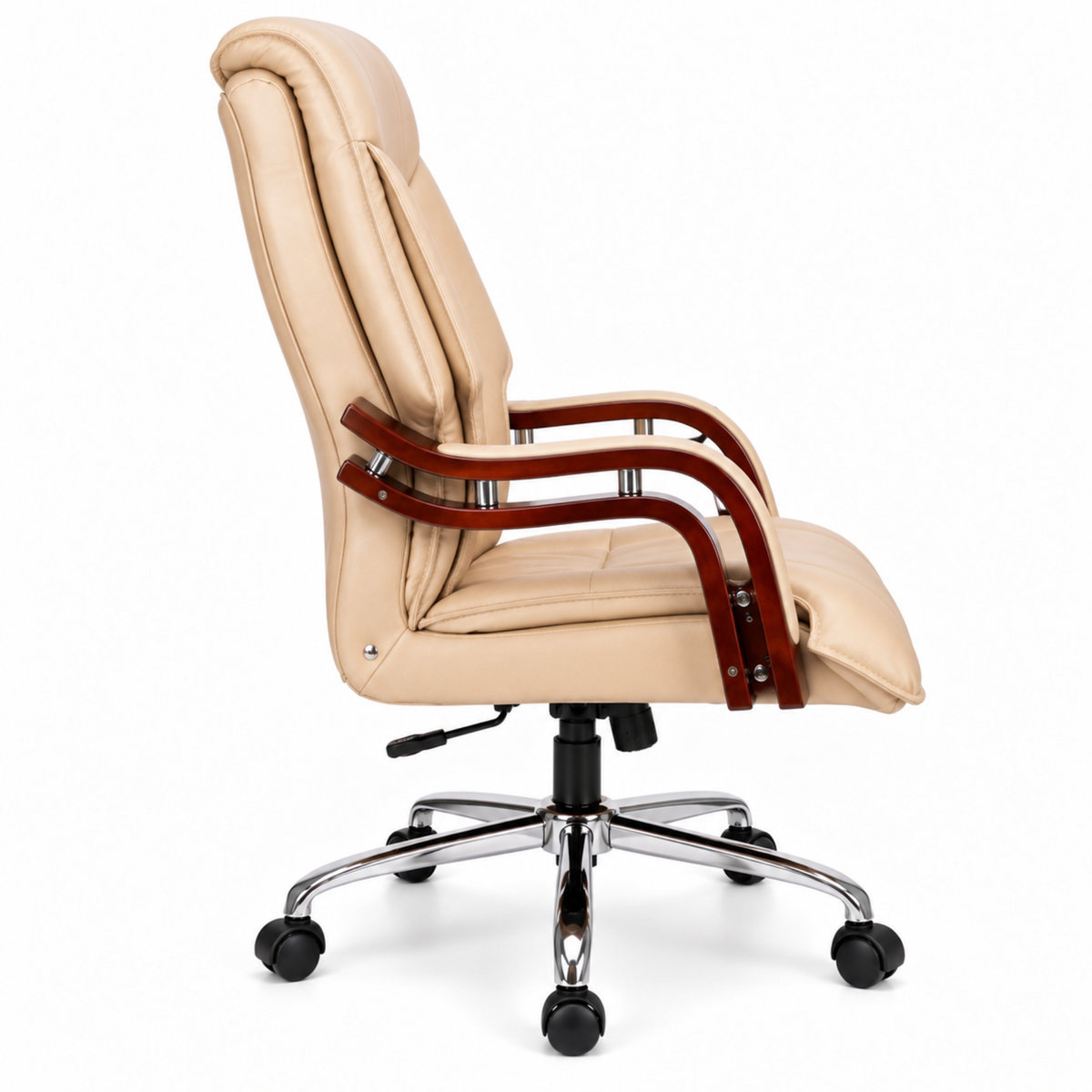 High Back Office Chair Leatherette Base