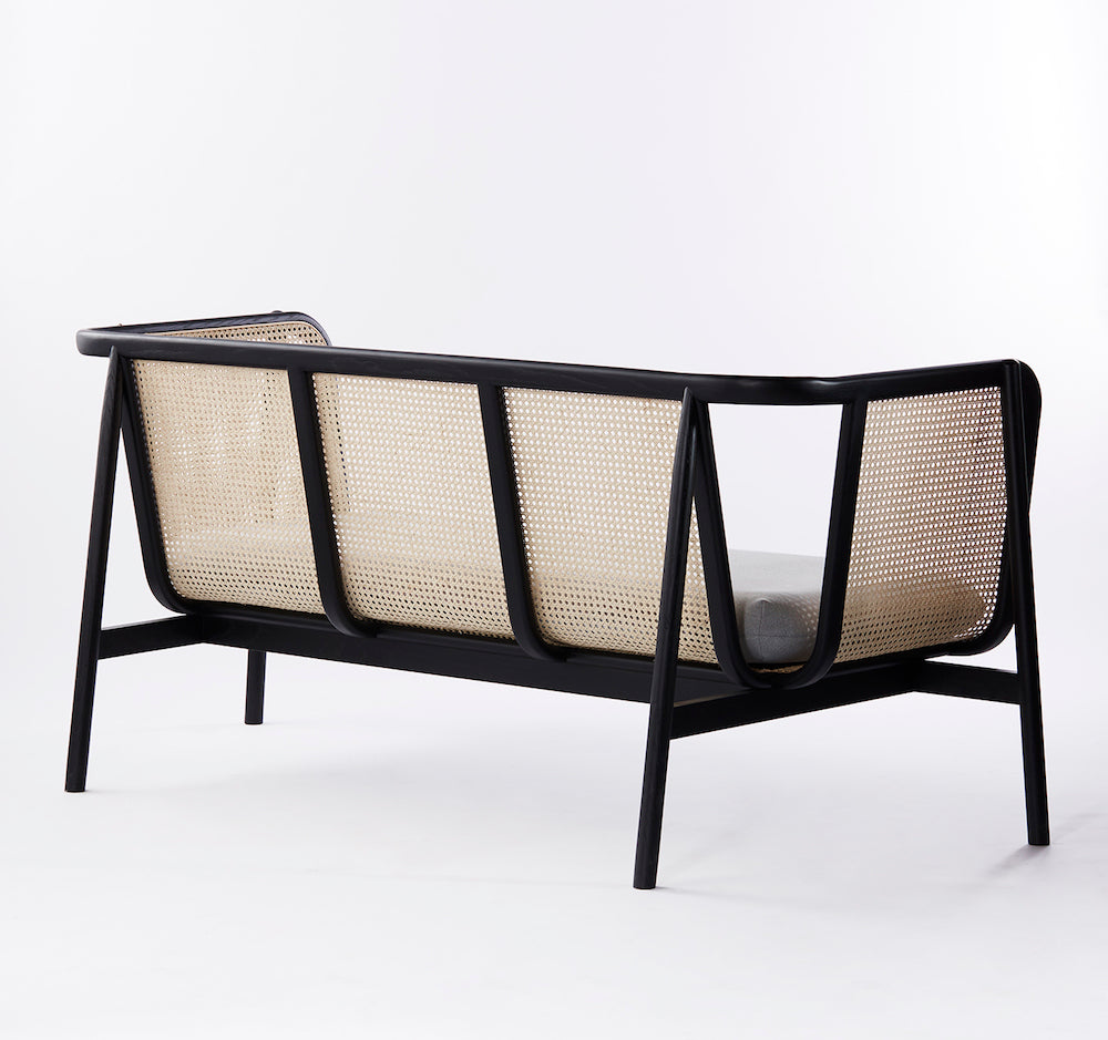 2 सीटर इनडोर आउटडोर केन सोफा