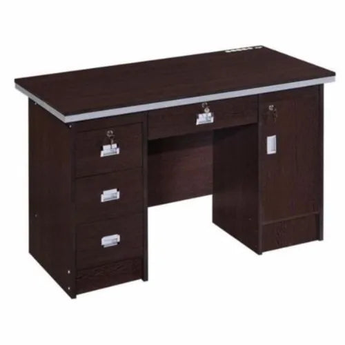 Computer Table with Drawer Pedestal & Openable Shutter & Modesty Panel