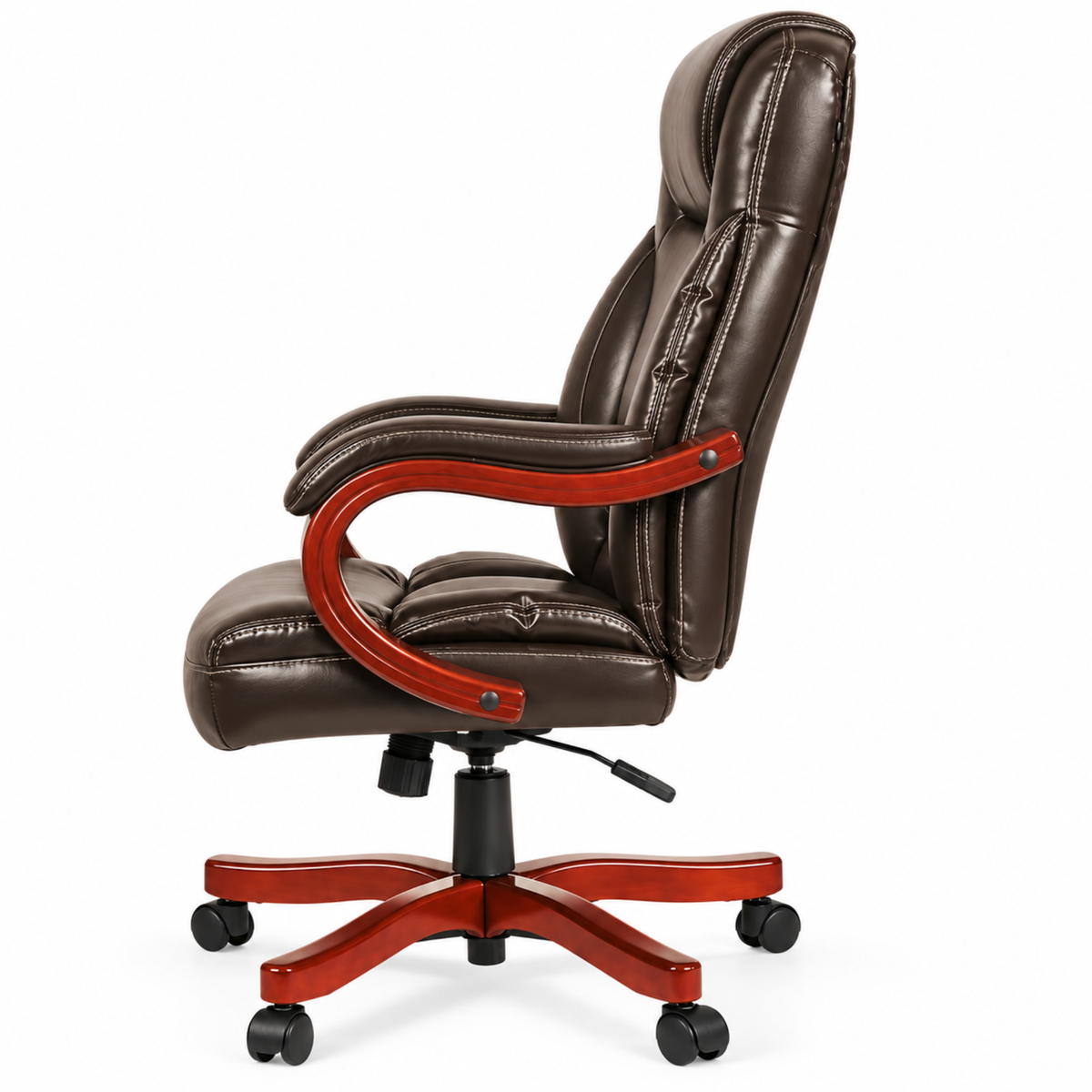 Director office Chair Made in Plyboard with Leatherette Upholstery & Armrest with Height Adjustable & Revolving Chair