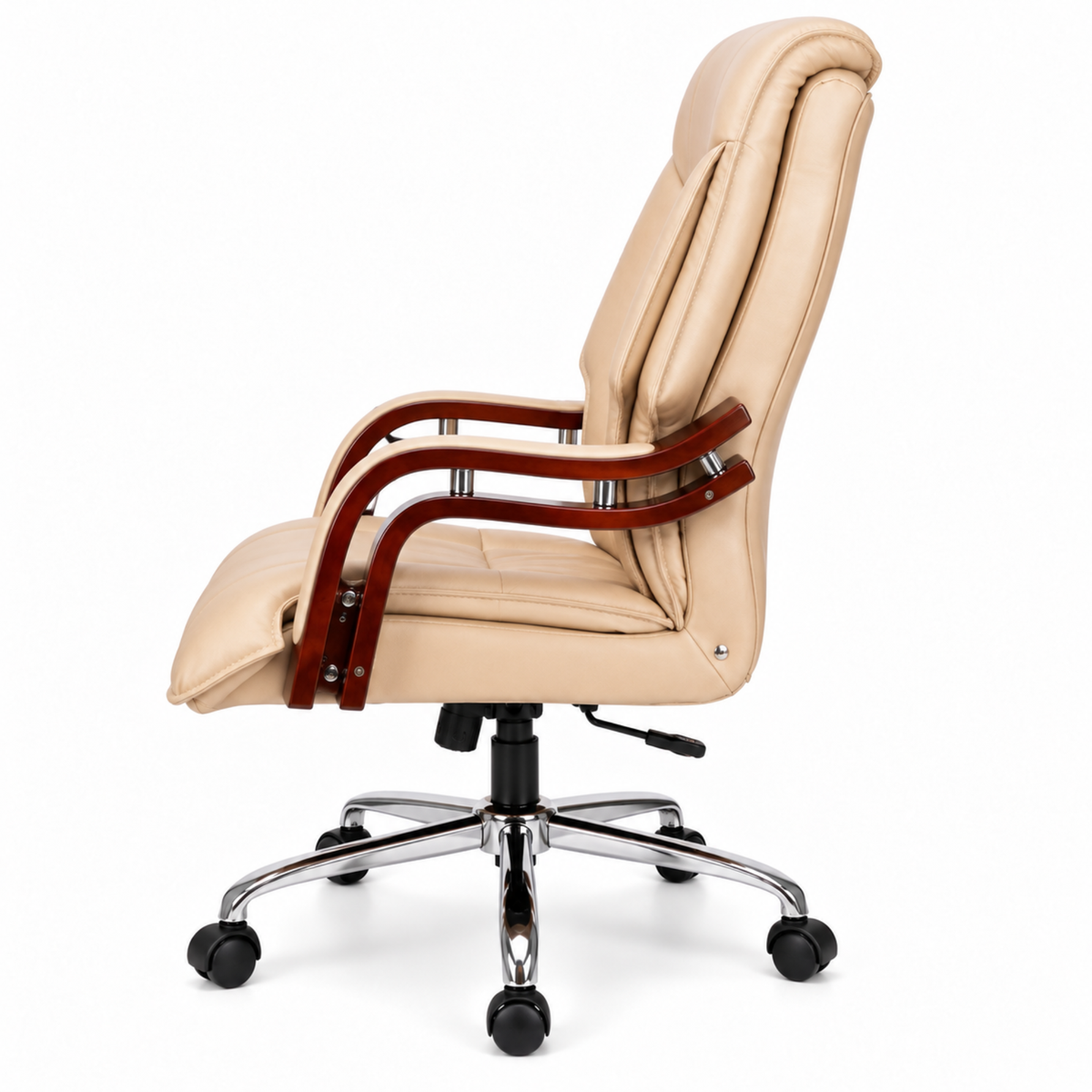 High Back Office Chair Leatherette Base
