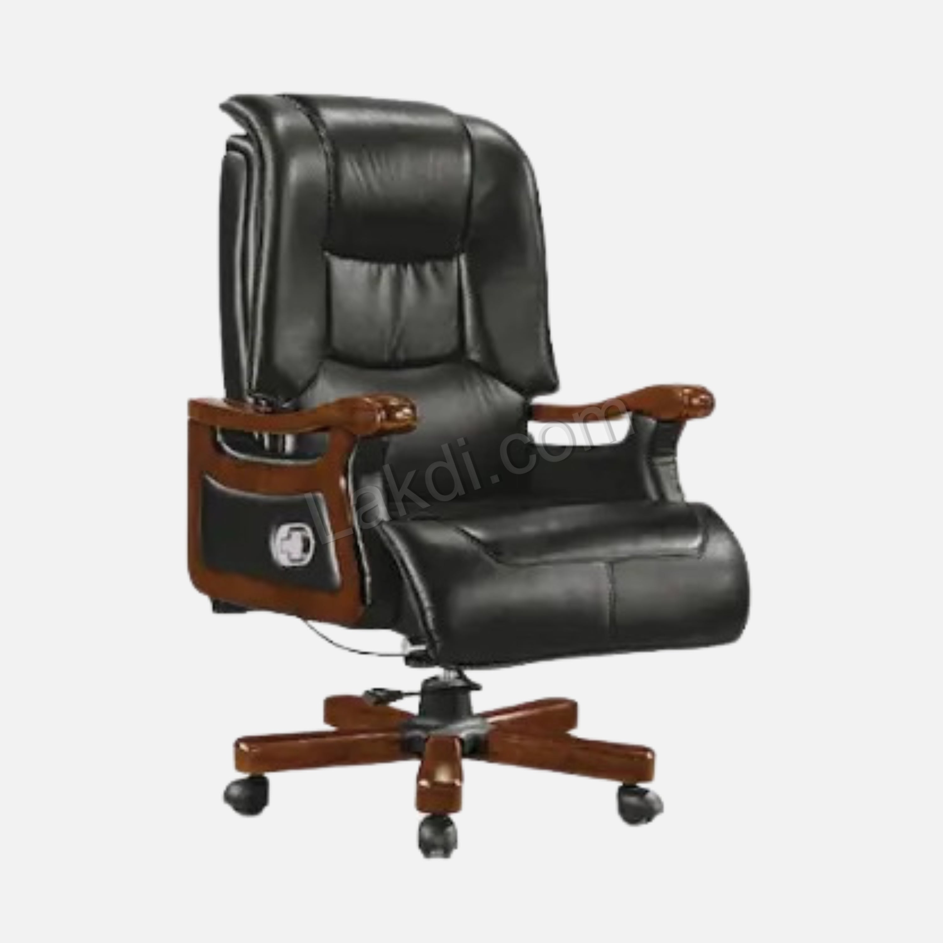 High Back Director Chair for office Luxury Design Made in Plyboard with Leatherette Upholstery & Armrests & Height Adjustable