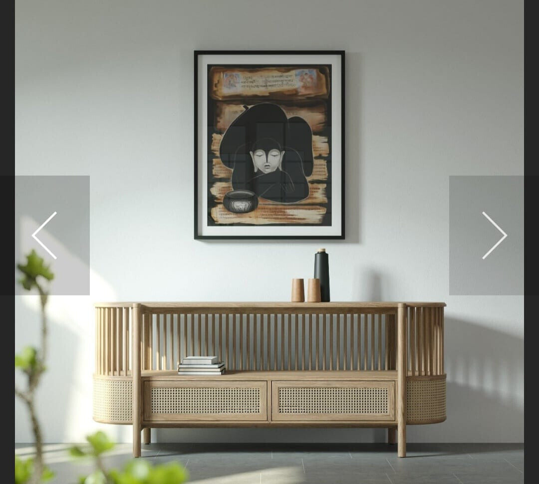 Wooden Console with Modern Rattan & Wood Console Cane Work Furniture
