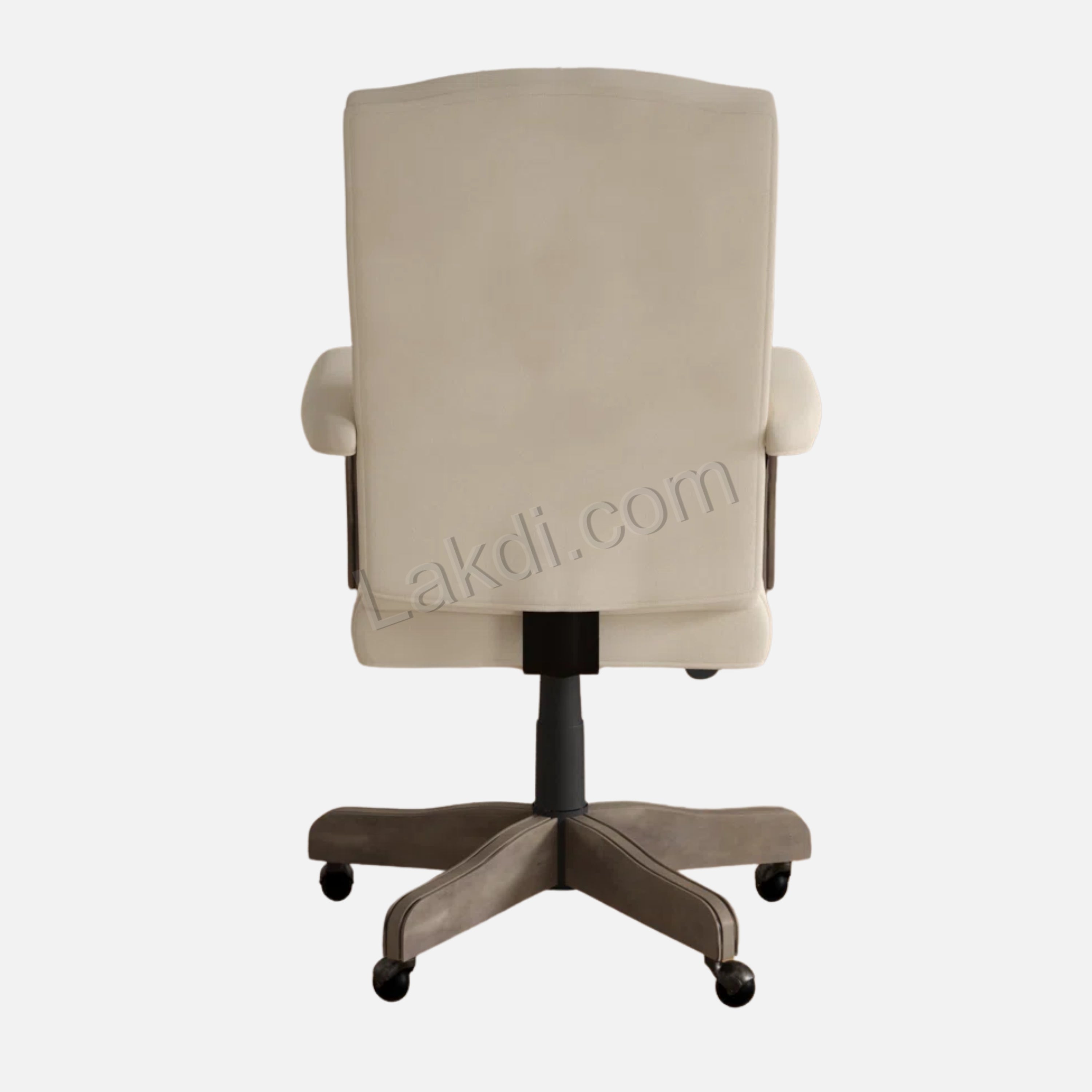 Director office Chair Tufted Design Made in Solid wood with Leatherette Upholstery & Armrest with Height Adjustable Chair