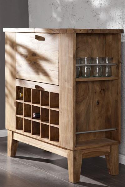 Wooden Bar Storage Cabinet Organizer and Premium Touch & Durability