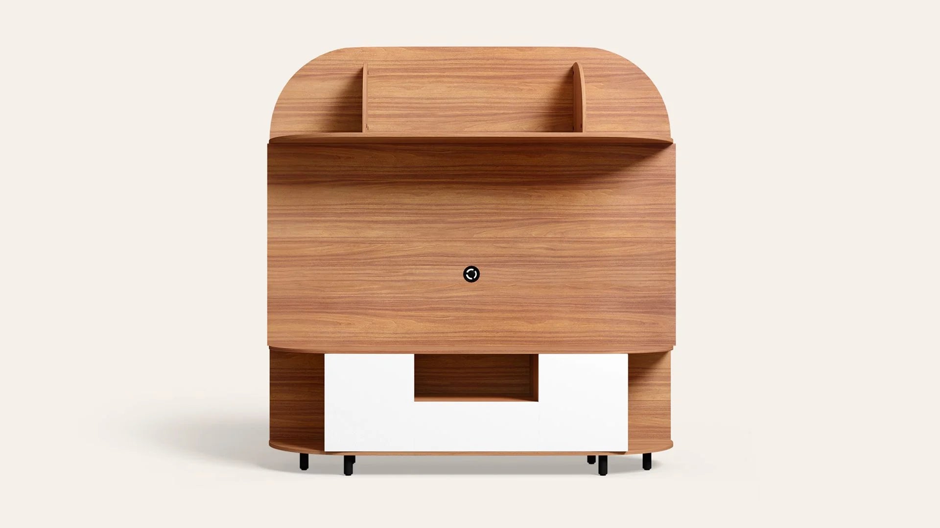 Wooden TV Wall Cabinet with Durable Wall-Mount Design, and Multiple Storage Sections for Modern Look