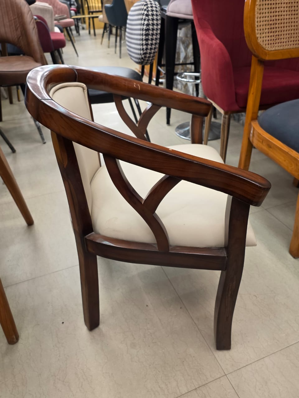 Dining Chair for Home Furniture with Wooden Frame Base and Elegant Design