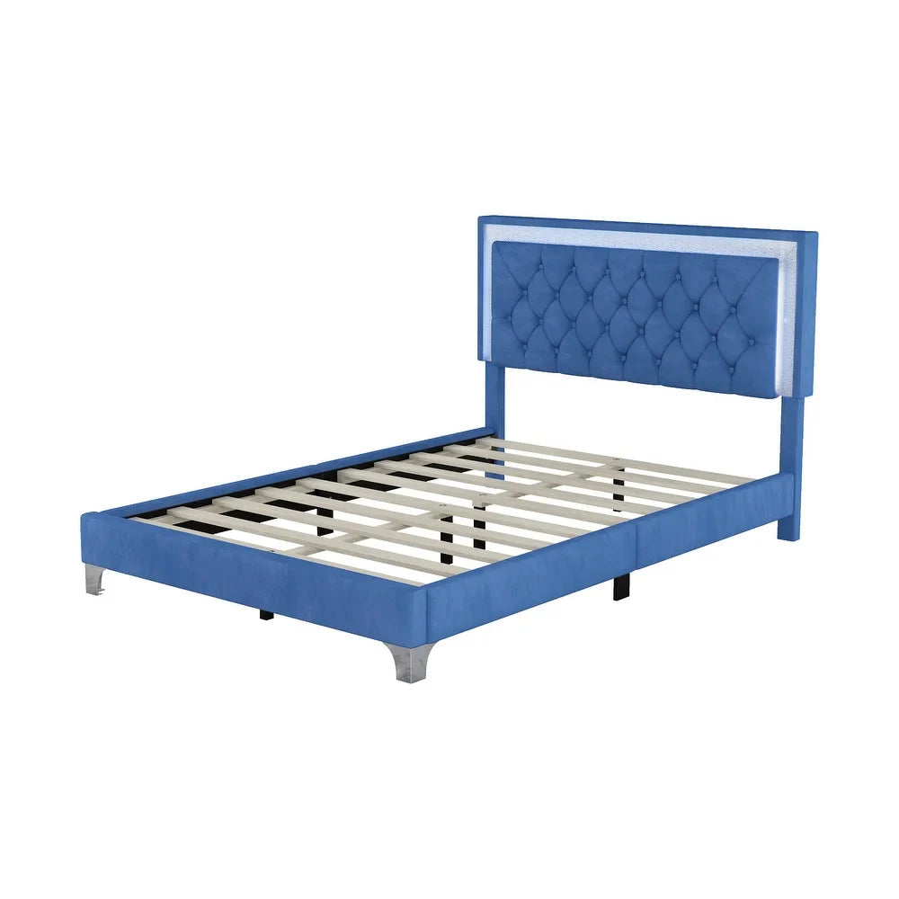 Premium Wooden King Size Bed with Upholstered Headboard – Sleek, Stylish Comfort Bed