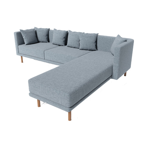 L-Seater Sofa Luxury For Home Furniture Upholstery Suede Fabric and Premium Quality Fabric and A-Class Quality Wood For Living Room