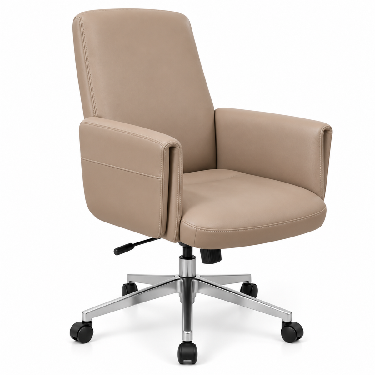 Ergonomic Executive Director Chair - Leatherette Upholstery and Height Adjustable with Swivel Base, & Comfortable Office Chair