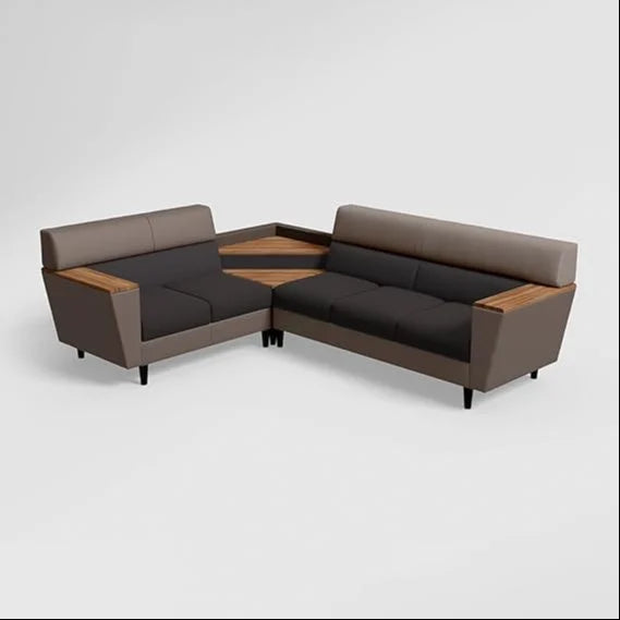 L Shape Sofa Upholstery  Leather for Living Room Modern Design Durable and Comfortable Seating