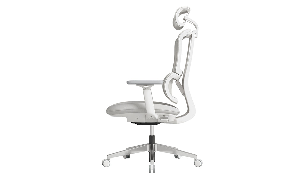 Ergonomic Mesh Office Chair with Adjustable Headrest, Lumbar Support, Swivel Base & Height Adjustable Armrests – Modern Executive Seating