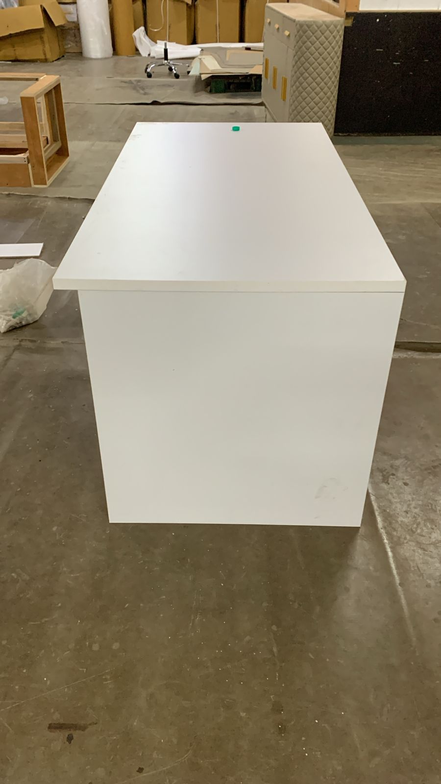 Director and Executive L Shape Office Table Made in Particle Board with Drawer Pedestal