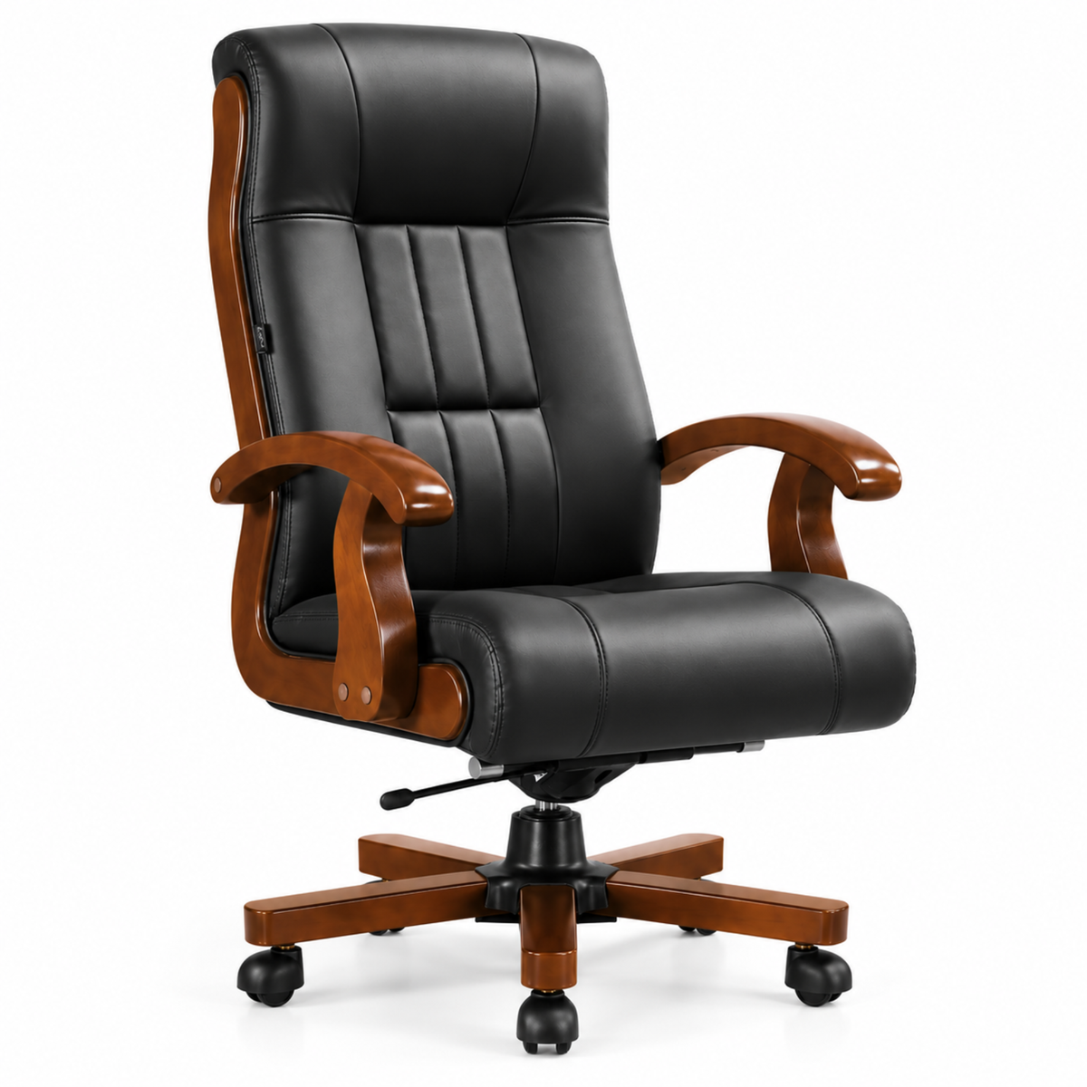 कार्यालय के लिए उच्च पीठ वाली निदेशक कुर्सी, शानदार डिजाइन, प्लाईबोर्ड से निर्मित, लेदरेट असबाब और समायोज्य ऊंचाई के साथ, सर्वश्रेष्ठ एर्गोनोमिक कार्यालय कुर्सी