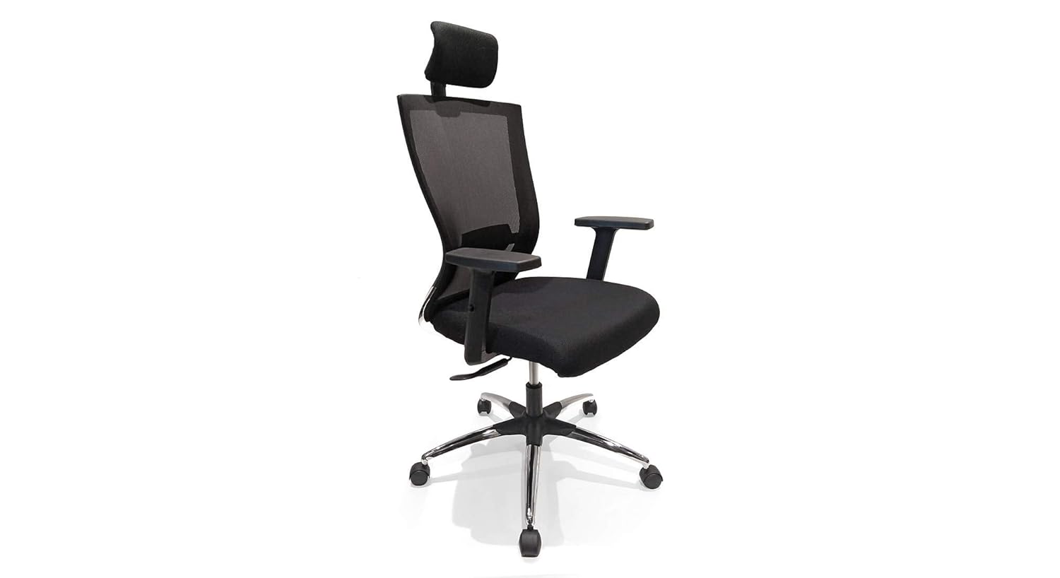 Mesh & Executive Task Chair Conference Chair with Synchro-Tilt Recline, Sliding Seat, Adjustable Arms, 300 lb. Capacity, Black Frame, Premium Design - Black (Copy)