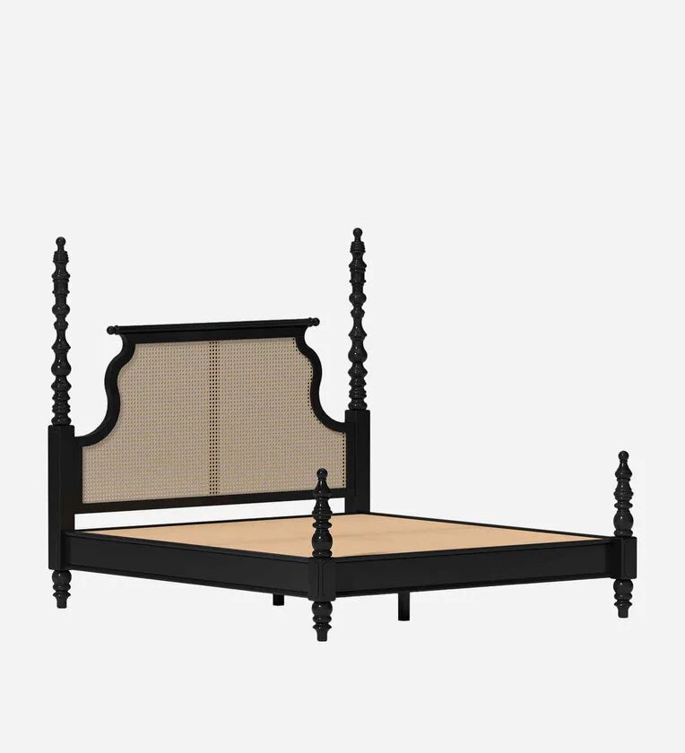 Poster Bed in Premium Sheesham Wood – Handcrafted Elegance in Rich Walnut Polish
