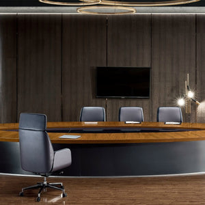 Conference and Meeting Table for Office Furniture with Oval Design, and Premium Build Qualtiy