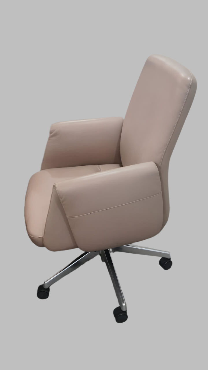 Ergonomic Executive Director Chair - Leatherette Upholstery and Height Adjustable with Swivel Base, & Comfortable Office Chair