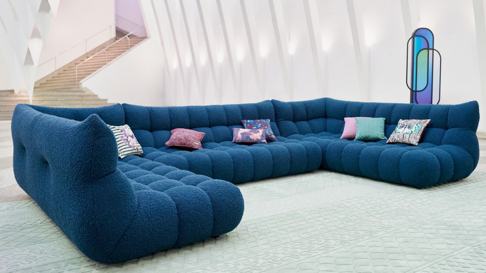Modular Sofa Luxurious U Shape Design with Full Padded Premium Fabric & Soft Seating & Comfort Sofa for Living Room