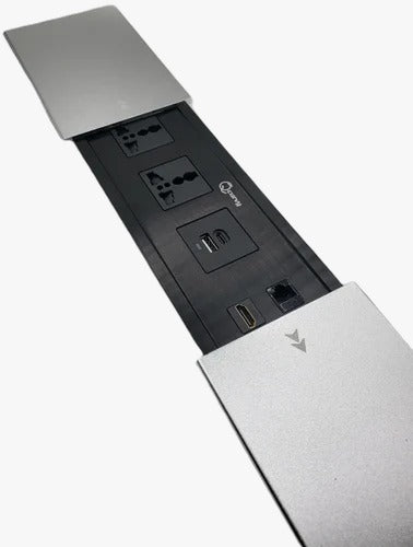 Conference Table Connectivity and Data Box Pop Up Box with HDMI, LAN and Power Ports -PUB-003