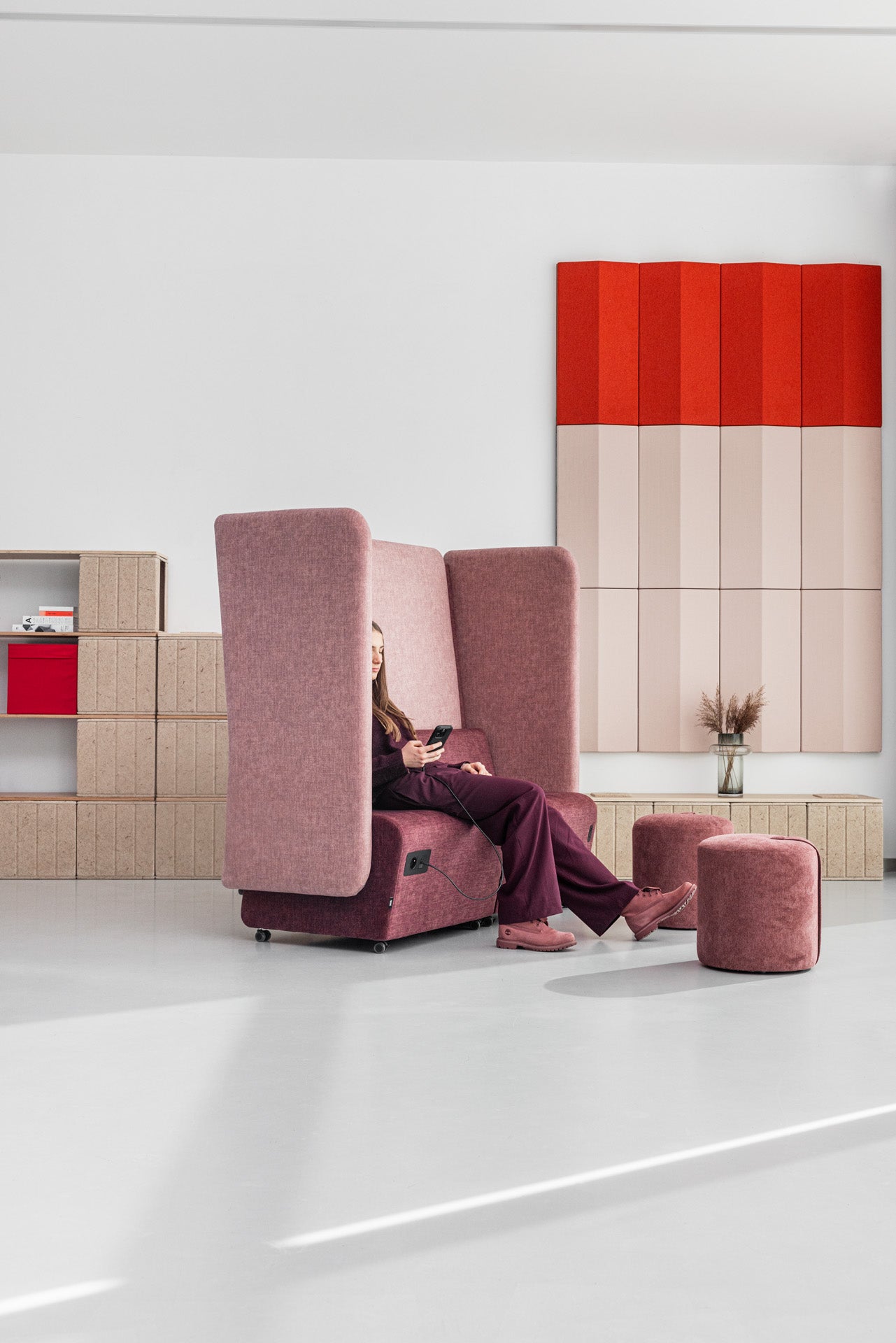 2 Seater Office Sofa and Stylish & Functional High-Back Sofa for Contemporary Office Zones