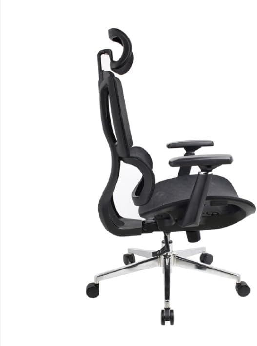 Ergonomic Mesh Office Chair with Adjustable Lumbar Support, Sliding Seat, Headrest, 3D Armrests & High Back – Executive Comfort for Home and Office Use