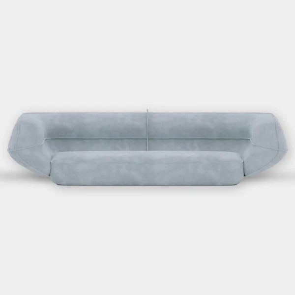 3 Seater Sofa For Home Furniture Upholstered velvet, Comfortable & Soft Luxury Couch for Living Room & Hall -Light Grey