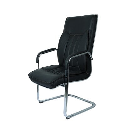 Office Visitor Chair with Arm Metal Frame Base