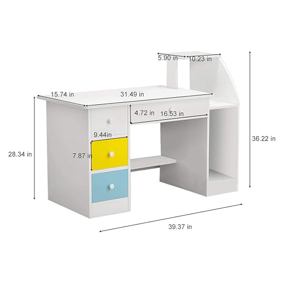 computer table office table study desk wooden table