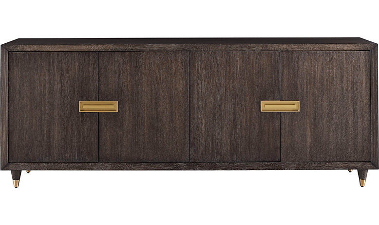 Wooden Storage Cabinet with Many-Purpose Storage, Easy-Close Function for Hassle-Free Use