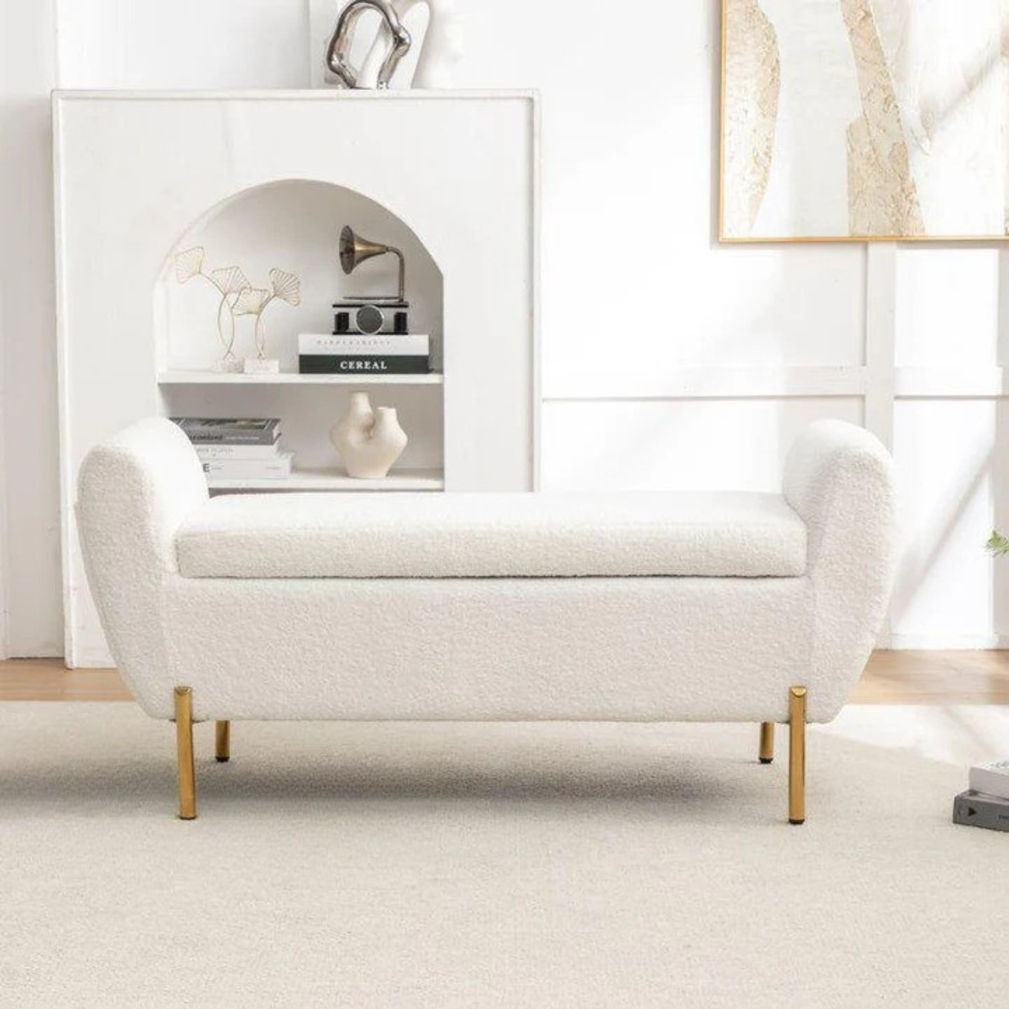 Ottoman For Home with Space Saving Furniture with Storage, Comfortable and Stylish Extra Seating