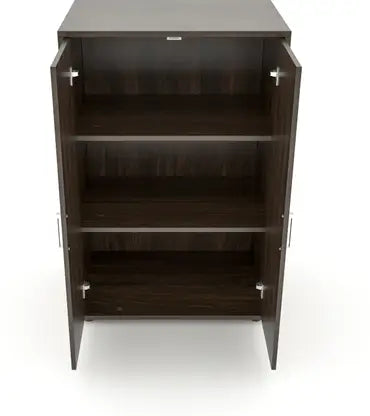 Cabinet – Solid Wood in Brown Finish, Down Functional Storage Solution for Kitchen, Dining Room, or Living Space.
