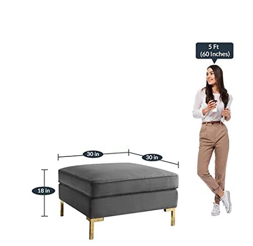 ফ্যাব্রিক গৃহসজ্জার সামগ্রী এবং ধাতব বেস অটোমান