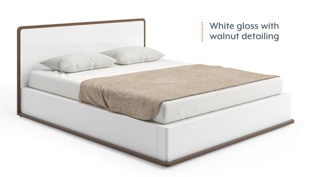 King Size Wooden Bed Modern Design with Wooden Frame & Premium Laminate for Superior Comfort & Functionality