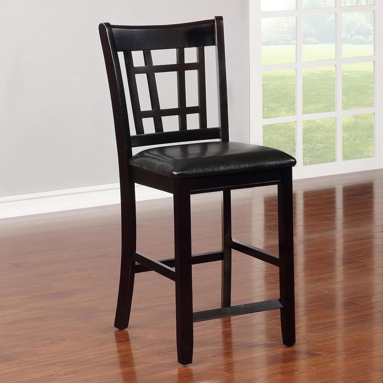 Solid Wood Dining Chair with Plush Upholstery - Perfect for Home, Dining Room - Comfortable & Durable