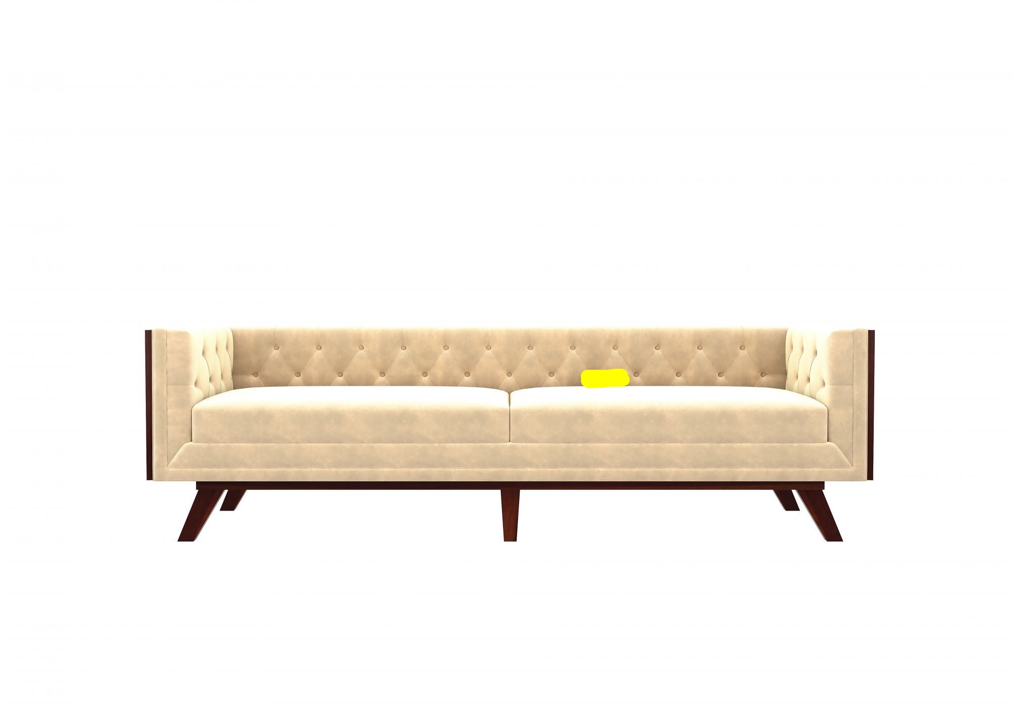 3-Seater office sofa with a refined design, upholstered in plush suede fabric, offering superior comfort and built for lasting durability