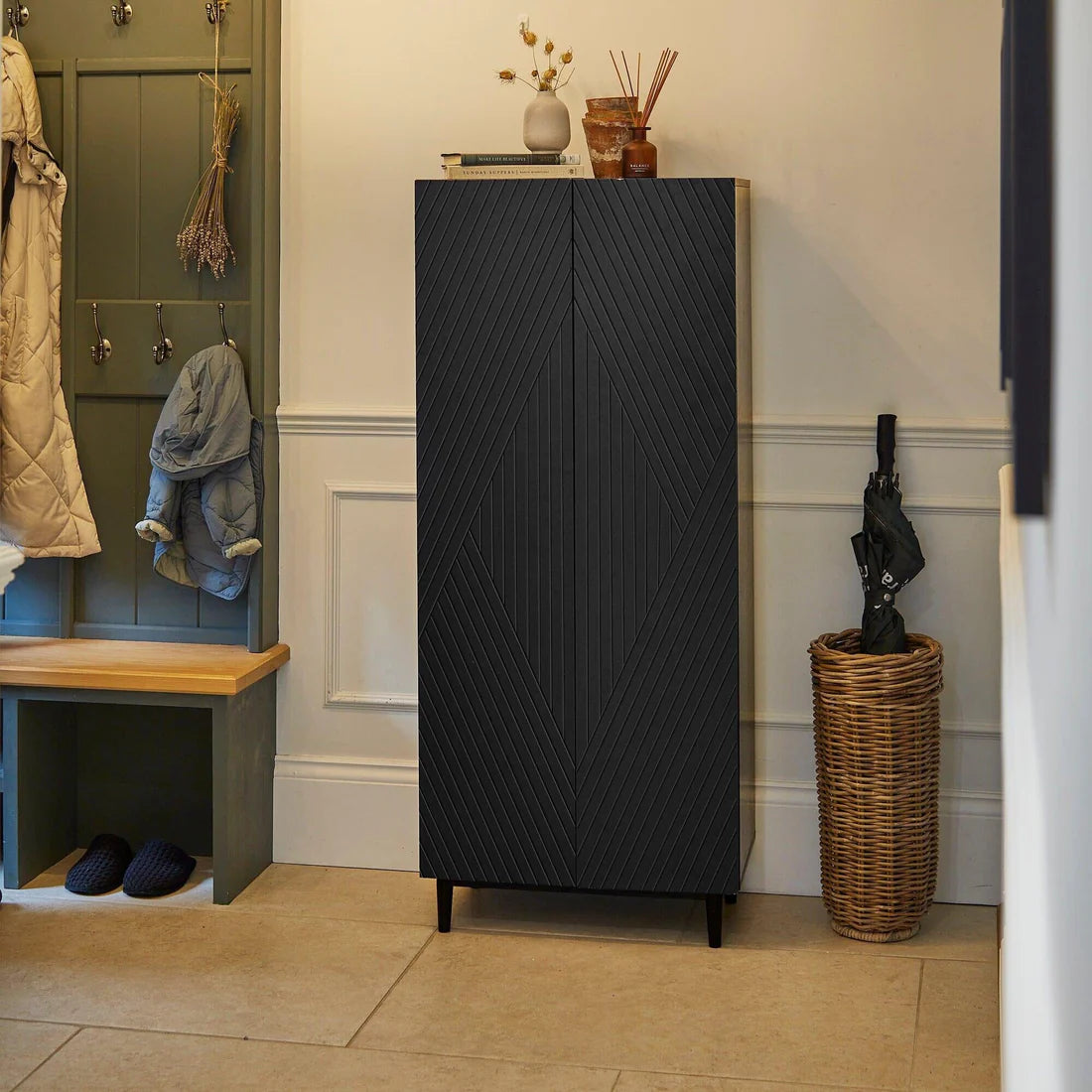 Wooden Shoes Storage Cabinet with Modern Design & Premium Finish