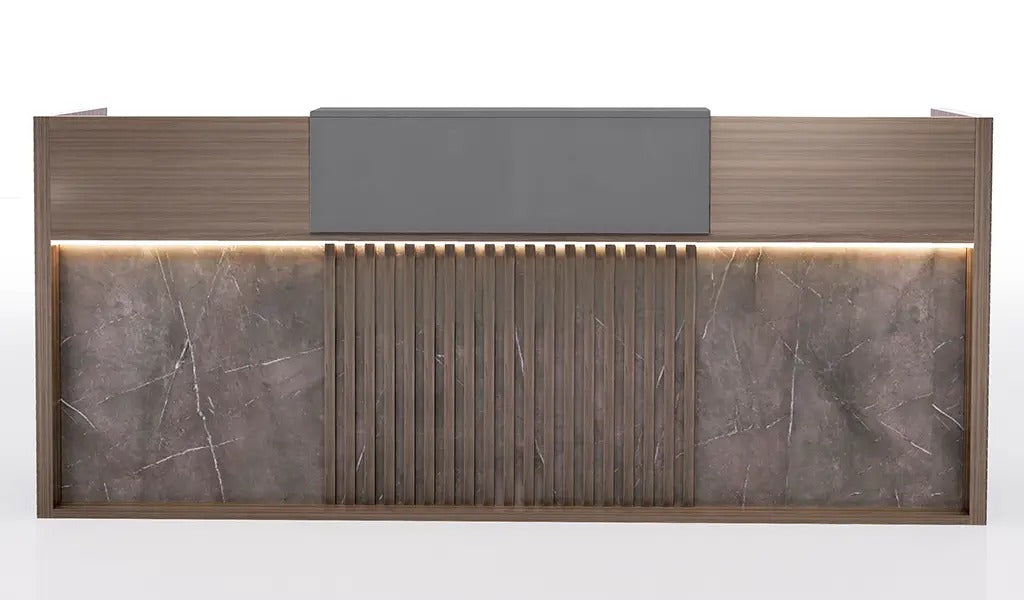 Reception Table Made In MDF Is Highly Durable Material And a World Standard for Premium Furniture While the Laminate