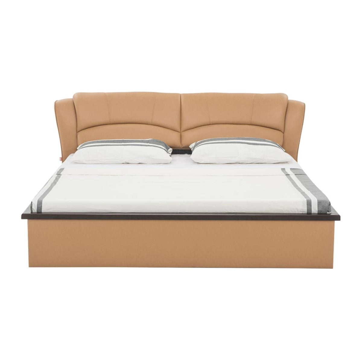 Luxury King Size Wooden Bed Fully Upholstered Modern Design Made in  Plyboard with Premium Leatherette Fabric for Elegance, Comfort & Durability
