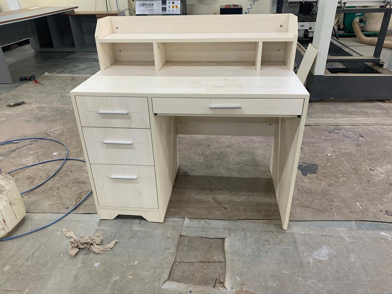 Modern Home Office Writing Desk and Computer Table With File Storage and Keyboard Tray