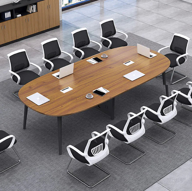 Conference and Meeting Table for Office Furniture with Rich Finish and Team Seating Capacity