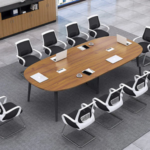 Conference and Meeting Table for Office Furniture with Rich Finish and Team Seating Capacity