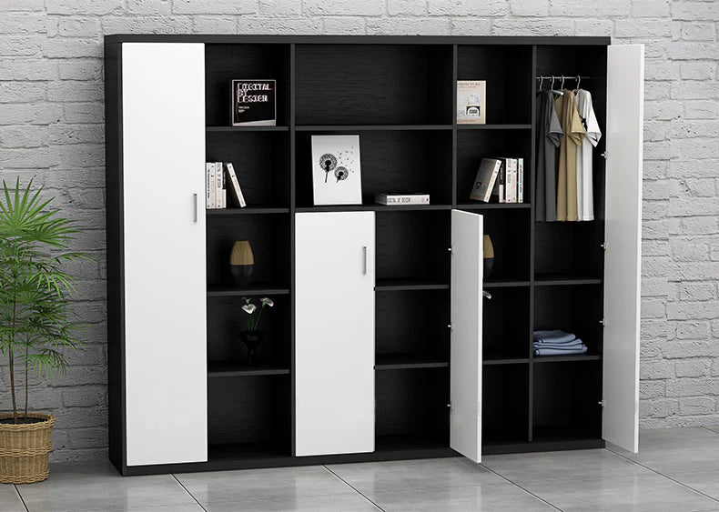 Wooden Office Storage Cabinet with Multiple Durable Drawers for Efficient File Management