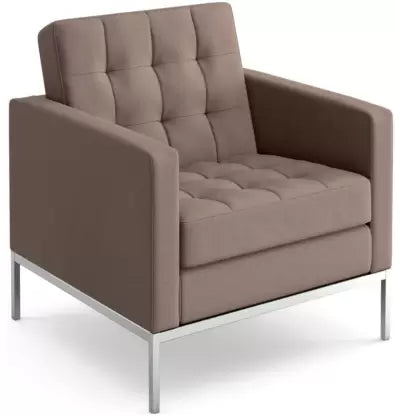 Metal Frame Legs Base Cushioned Fabric Sofa