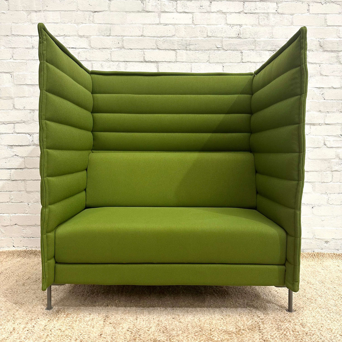 2 Seater Office Sofa for Office Environment and Executive Sofa Minimalist Design with Plush Seating for Workspaces.