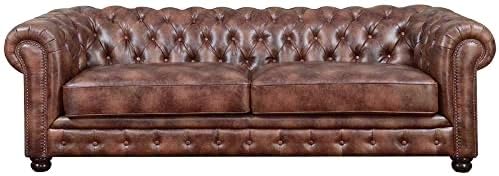 3 Seater chesterfield sofa Modern Design and Leatherette fabric Durable & Comfortable Padded Perfect for living Room