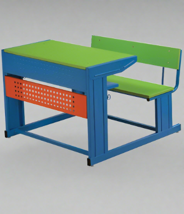 2 Seater School Student Study Desk -