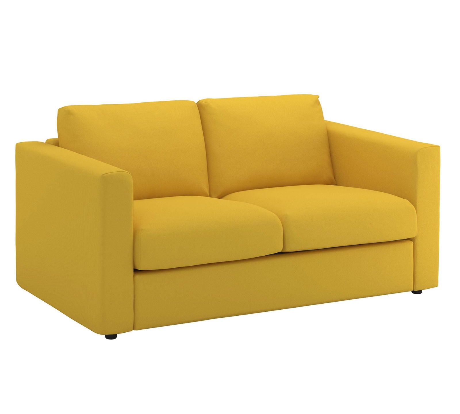 2 Seater Sofa in Velvet with Teak Wood Legs -
