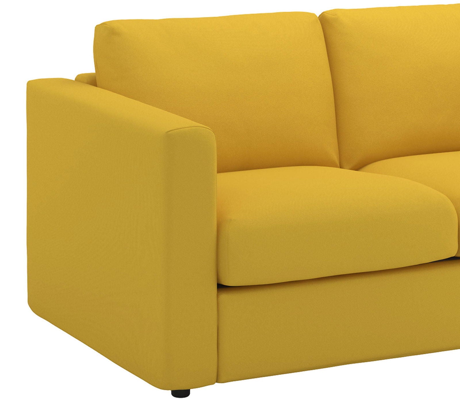 2 Seater Sofa in Velvet with Teak Wood Legs -